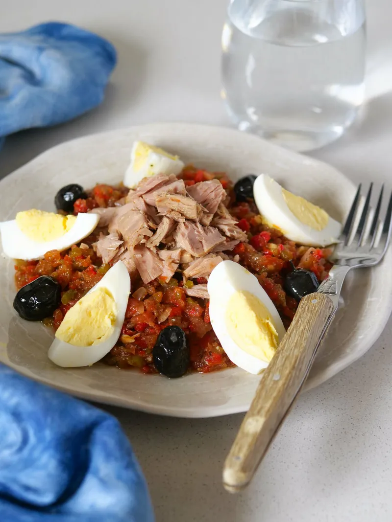 Slata mechouia, dip de poivrons à la tunisienne