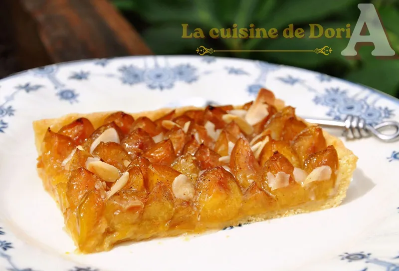 Tarte aux mirabelles & amande