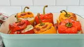 Poivrons farcis à la viande hachée et au riz