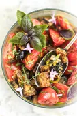 Panzanella aux tomates anciennes, recette anti-gaspi