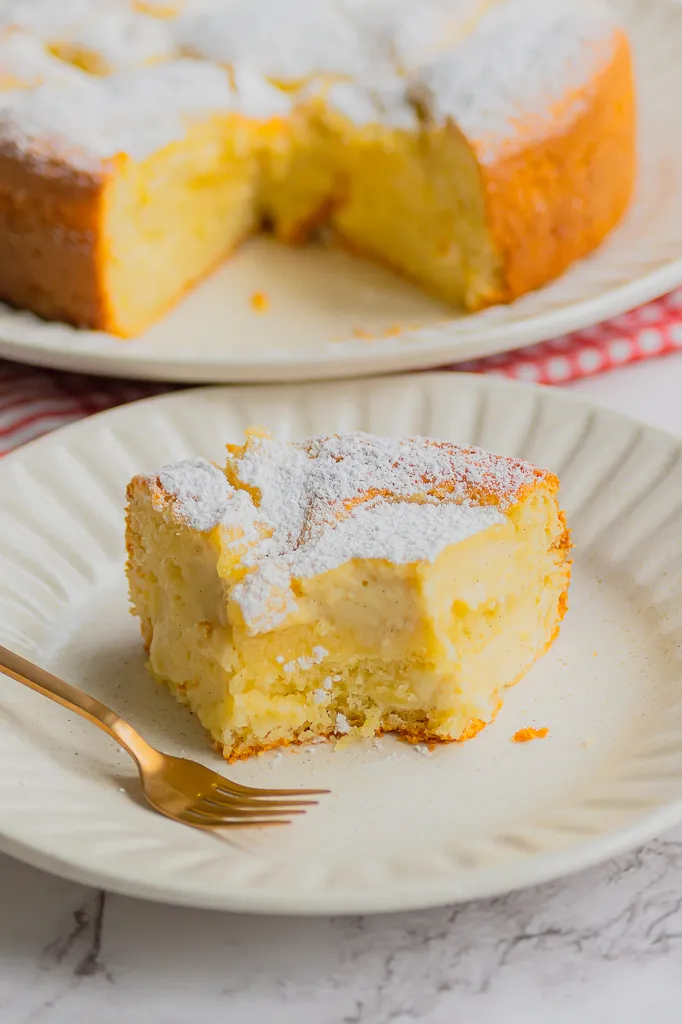 Gâteau moelleux à la crème pâtissière (Torta Nua)