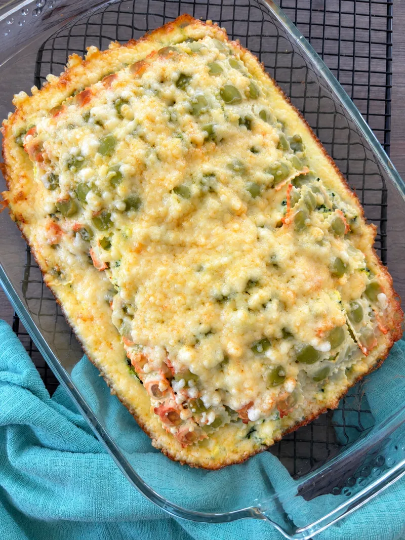 Gratin de ravioles aux courgettes et ricotta.