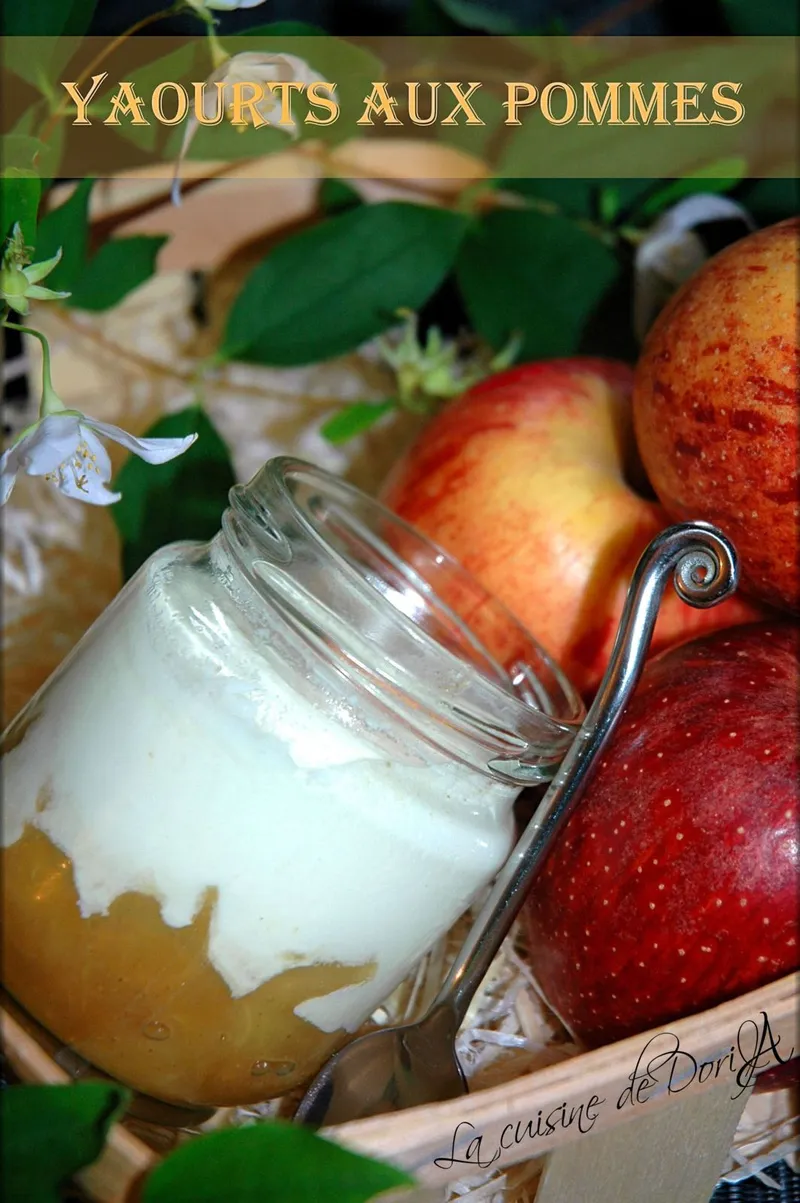 Yaourts aux pommes caramélisées au sucre d'érable