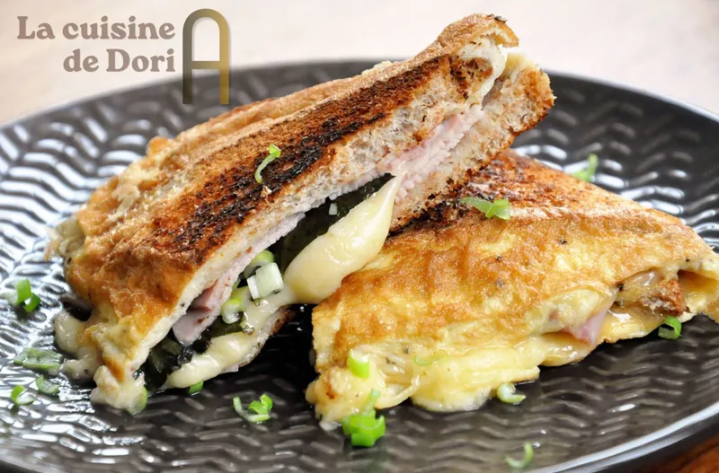 Sandwichs dorés à l'omelette