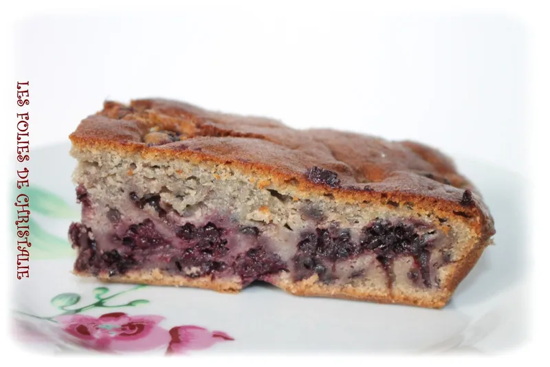 Gâteau fondant aux mûres