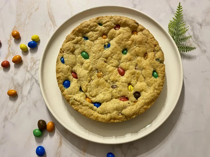 Cookie géant aux M&M’s