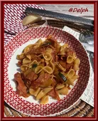One pot pasta aux tomates, courgette et chorizo