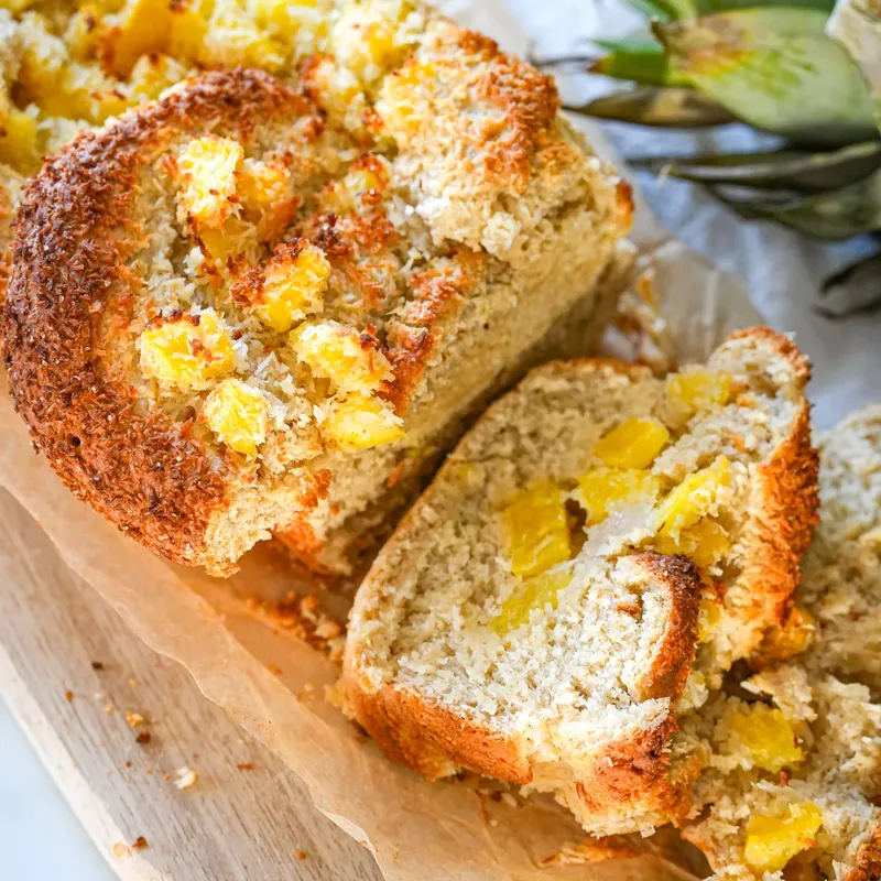 Brioche gourmande façon Piña Colada (Ananas/Coco)