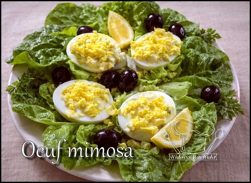 Œuf mimosa == Défi recettes autour d’ un ingrédient, ronde #132