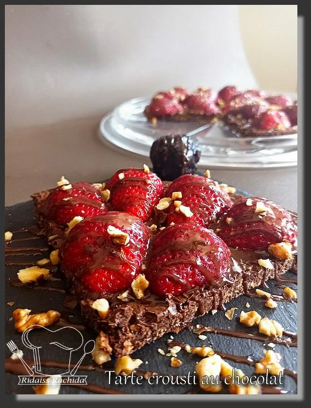 Tarte crousti, fondante au chocolat