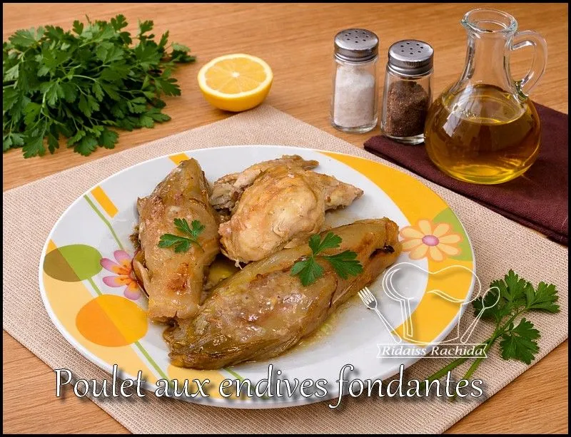 Poulet aux endives fondantes