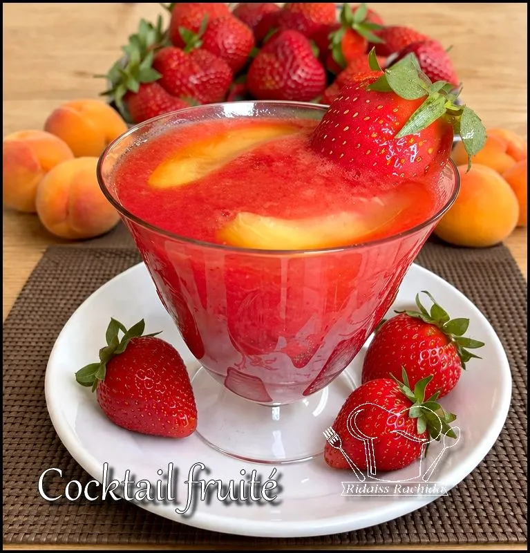 Cocktail fraises & abricots (sans sucre)