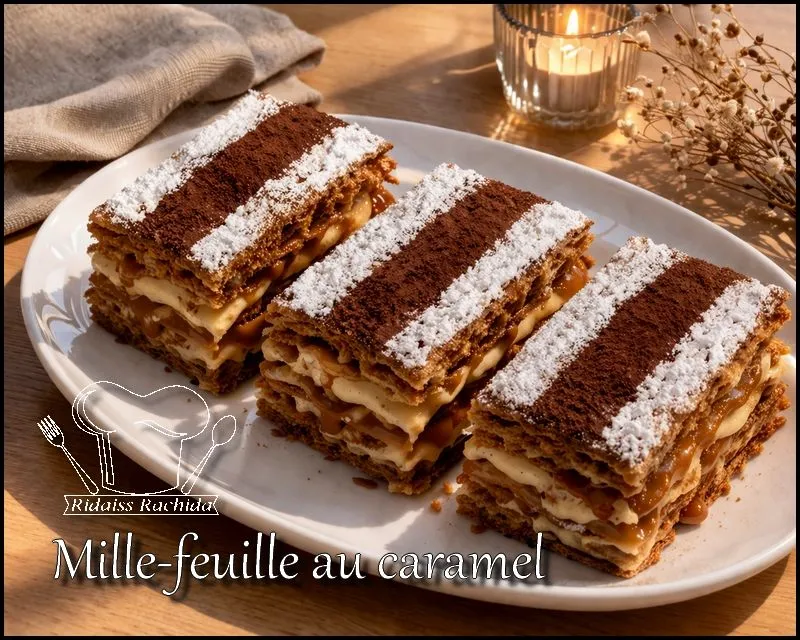 Mille-feuille au caramel fait maison