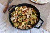 Fajitas au poulet et courgettes