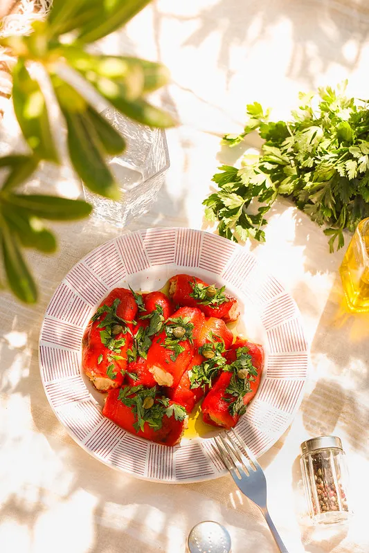 Poivrons farcis au thon comme au Piémont