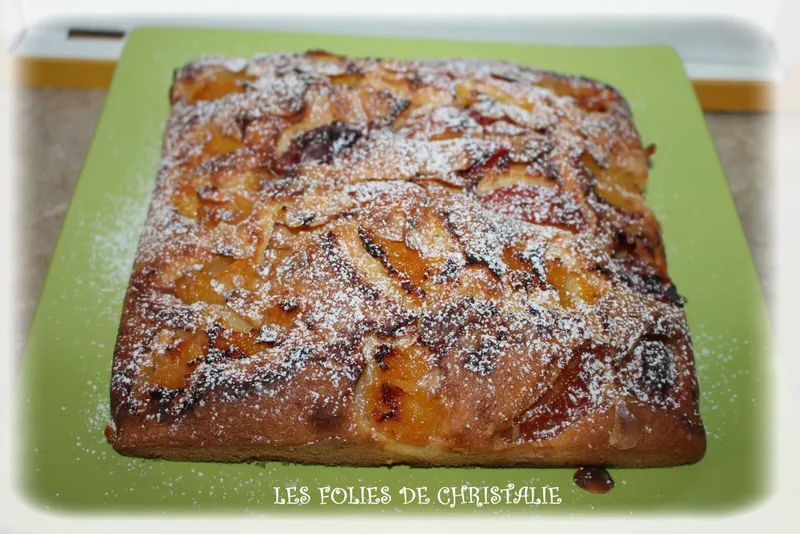 Gâteau moelleux aux prunes