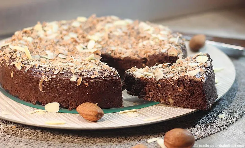 Gâteau fondant chocolat banane sans gluten et sans sucre ajouté