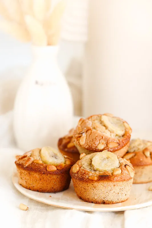 Muffins à la banane (avec un seul oeuf et un seul bol)