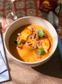 Gaspacho de pêches, une recette estivale pleine de fraîcheur !