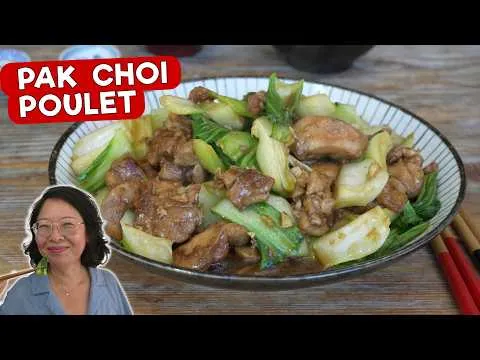 Pak choi sauté avec du poulet Une recette chinoise facile et savoureuse