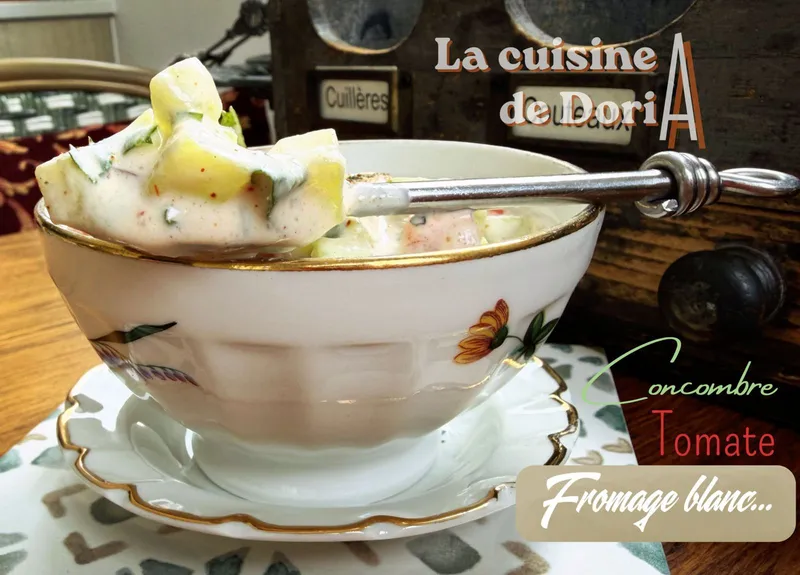 Raïta au concombre & tomate