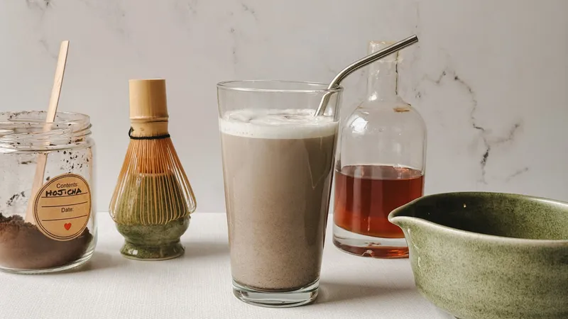 Latte au hojicha