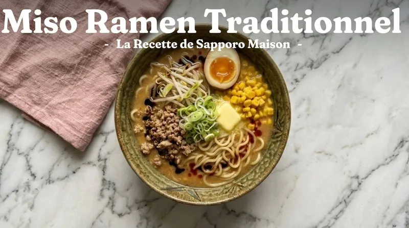 Miso Ramen Traditionnel : la Recette de Sapporo Maison