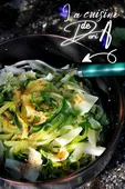 Spaghettis de courgettes au basilic et parmesan