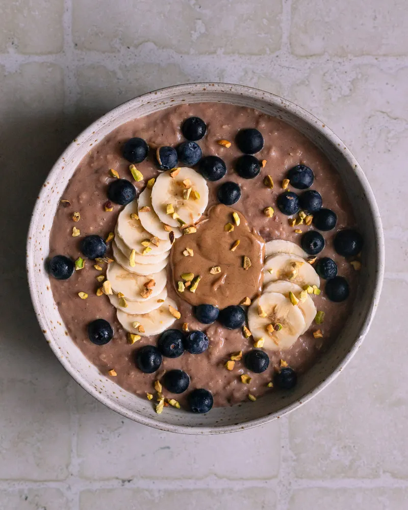 Porridge crémeux au chocolat