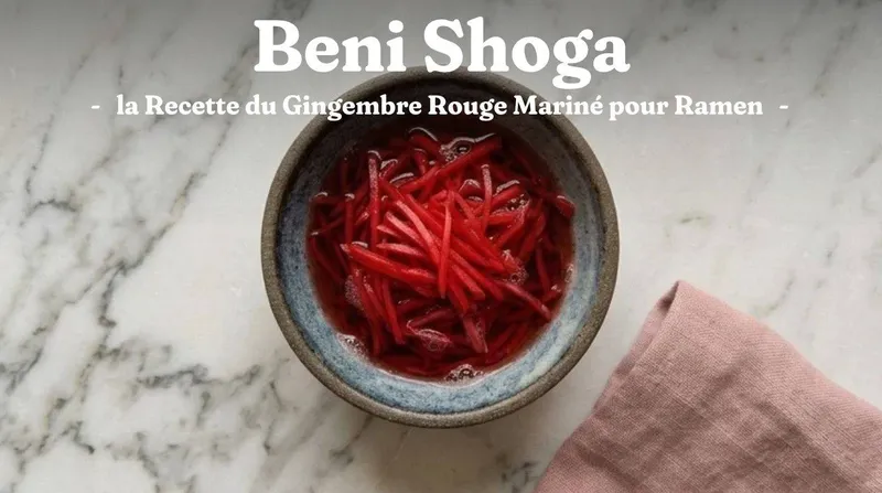 Beni Shoga : la Recette du Gingembre Rouge Mariné pour Ramen