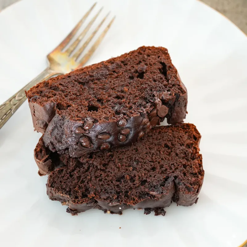 Banana bread tout chocolat (sans beurre / sans sucre)