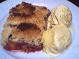 Apple crumble framboises01