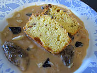 Cake foie gras sauce truffe02