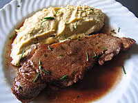 Contrefilets puree pois chiche01