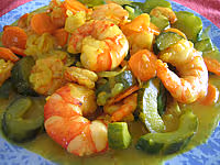 Crevettes curcuma01
