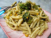 Macaronis brocolis mais