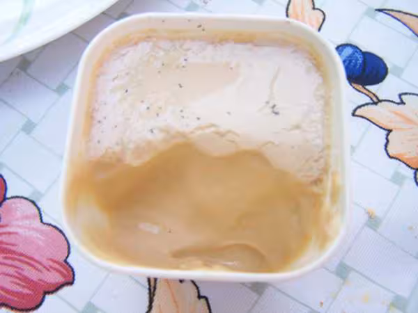 Yaourt au caramel et pepites de chocolat u