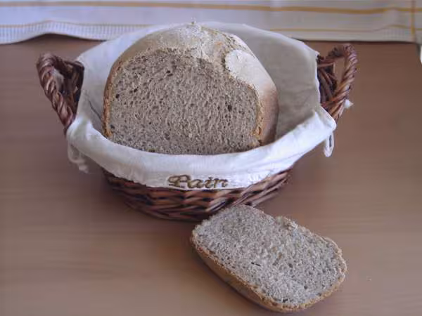 Pain au kasha tranche