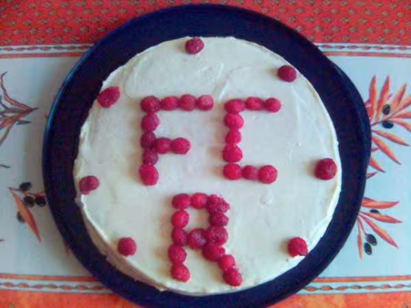 Gateau framboises