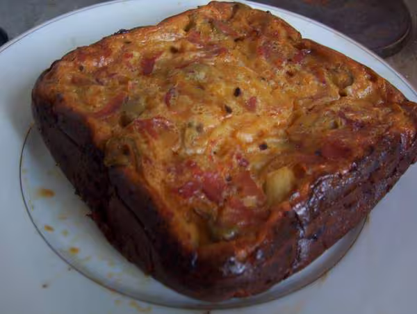 Flan quiche olive bacon et oignons