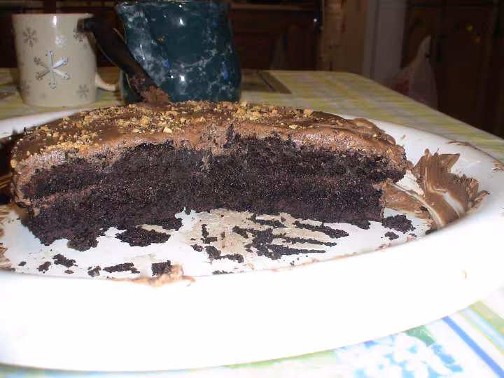 Gateau au chocolat cremage moka