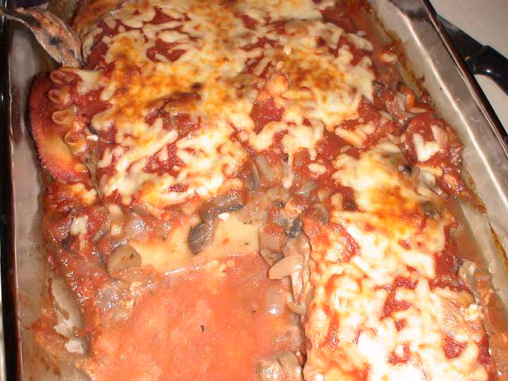 Roules de lasagnes au poulet et ricotta