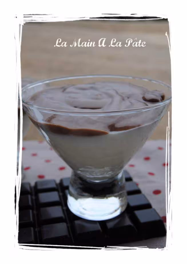 Cremes chocolat et vanille sans oeufs