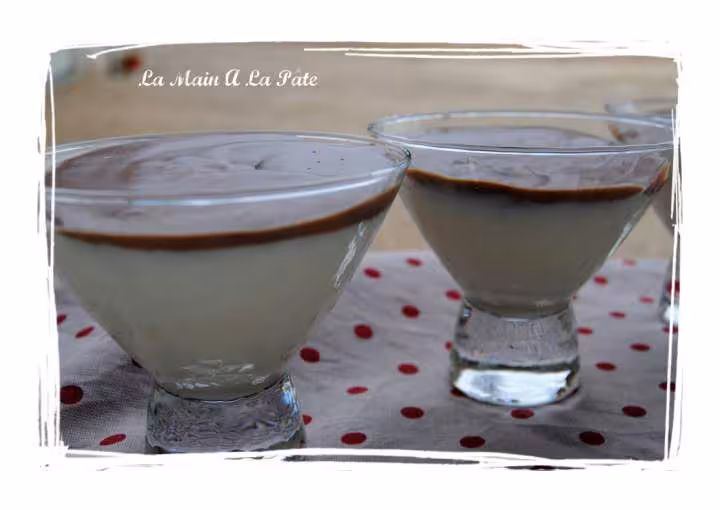 Cremes chocolat et vanille sans oeufs