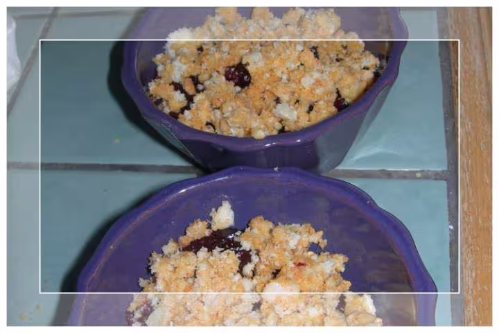 Crumble aux cerises