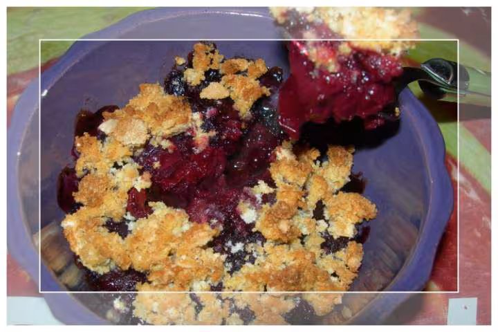 Crumble aux cerises