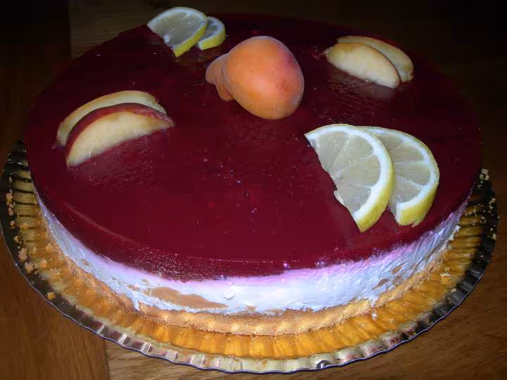 Gateau aux framboises et au vin mousseux de cococitron