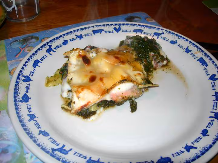 Lasagnes au saumon fume et aux epinards