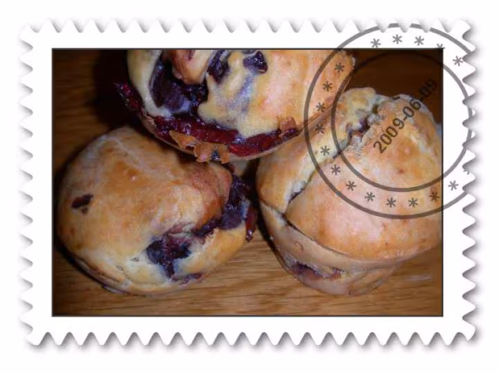 Muffins aux cerises