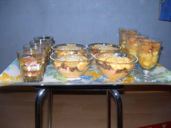 Plateau repas verrines pour les wetwet copines